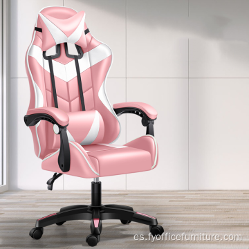 Precio de venta al por mayor Silla giratoria ergonómica para juegos de computadora con reposapiés